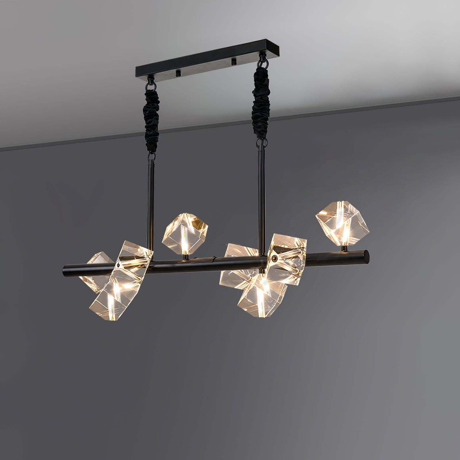 Takku Crystal Linear Chandelier-Sylvia Space