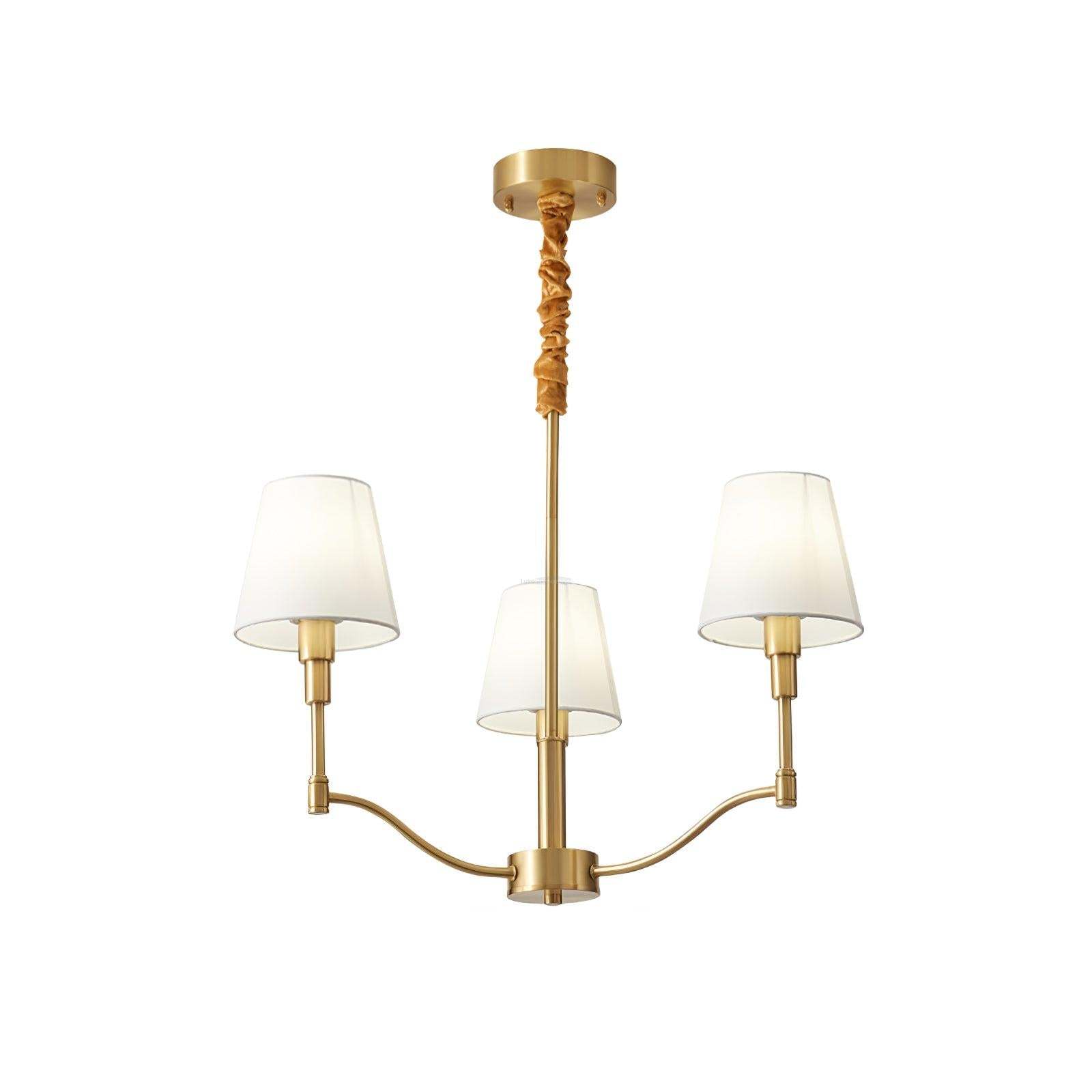 Meridian Mid Century Brass Chandelier with 3/5/8 heads-Sylvia Space