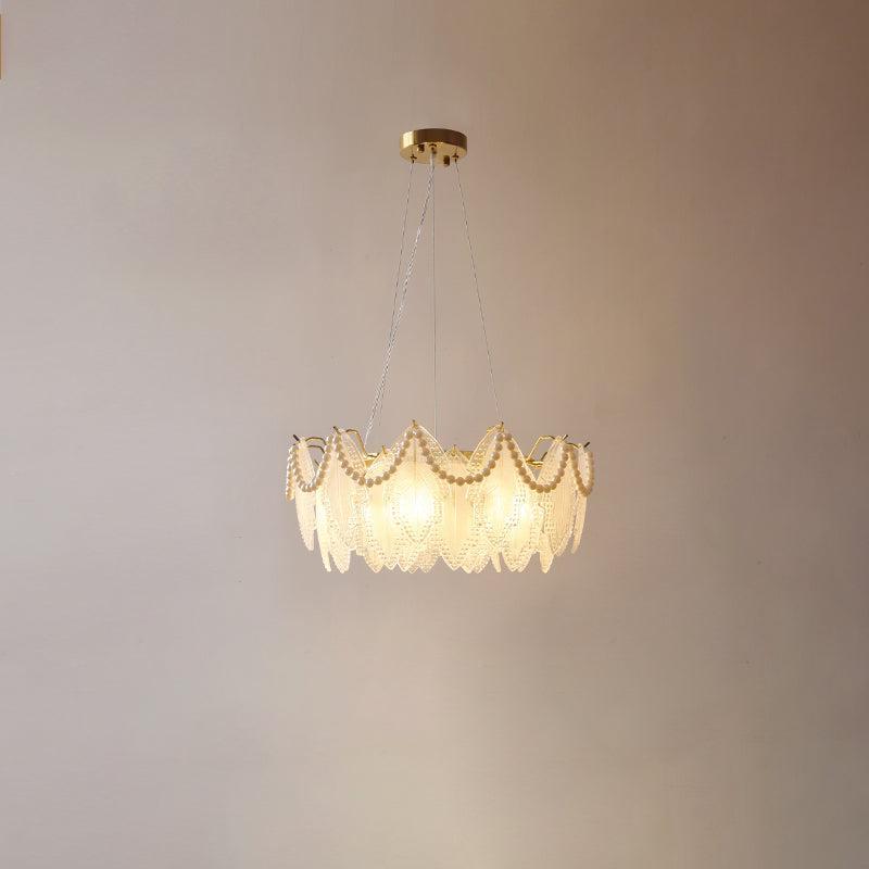 Maple Leaf Type Glass Chandelier-Sylvia Space