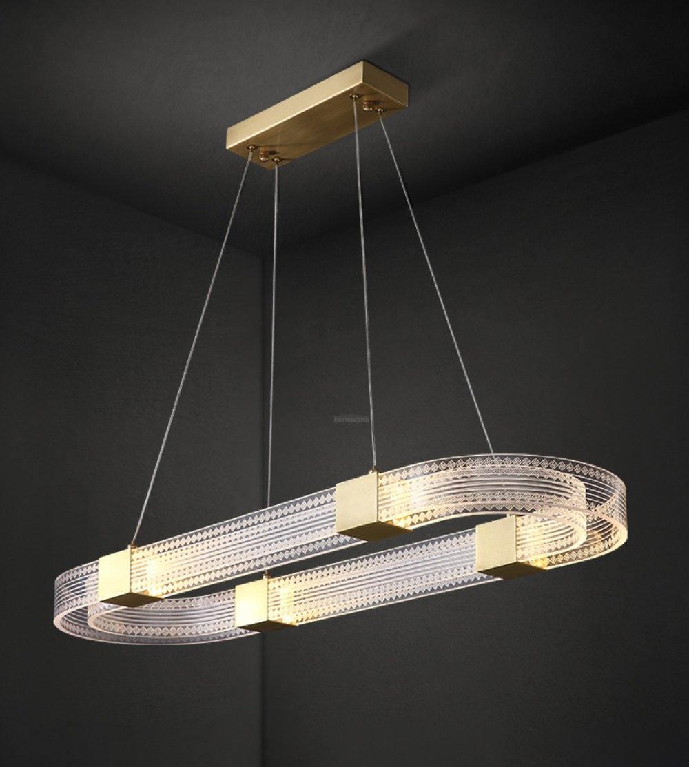 Parallel Ring LED Chandelier ∅ 25.6″-Sylvia Space