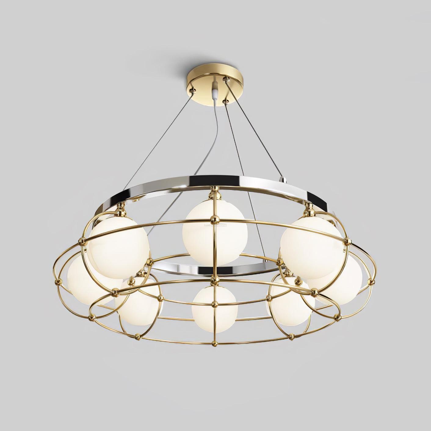 Maytoni Round/Linear Chandelier-Sylvia Space