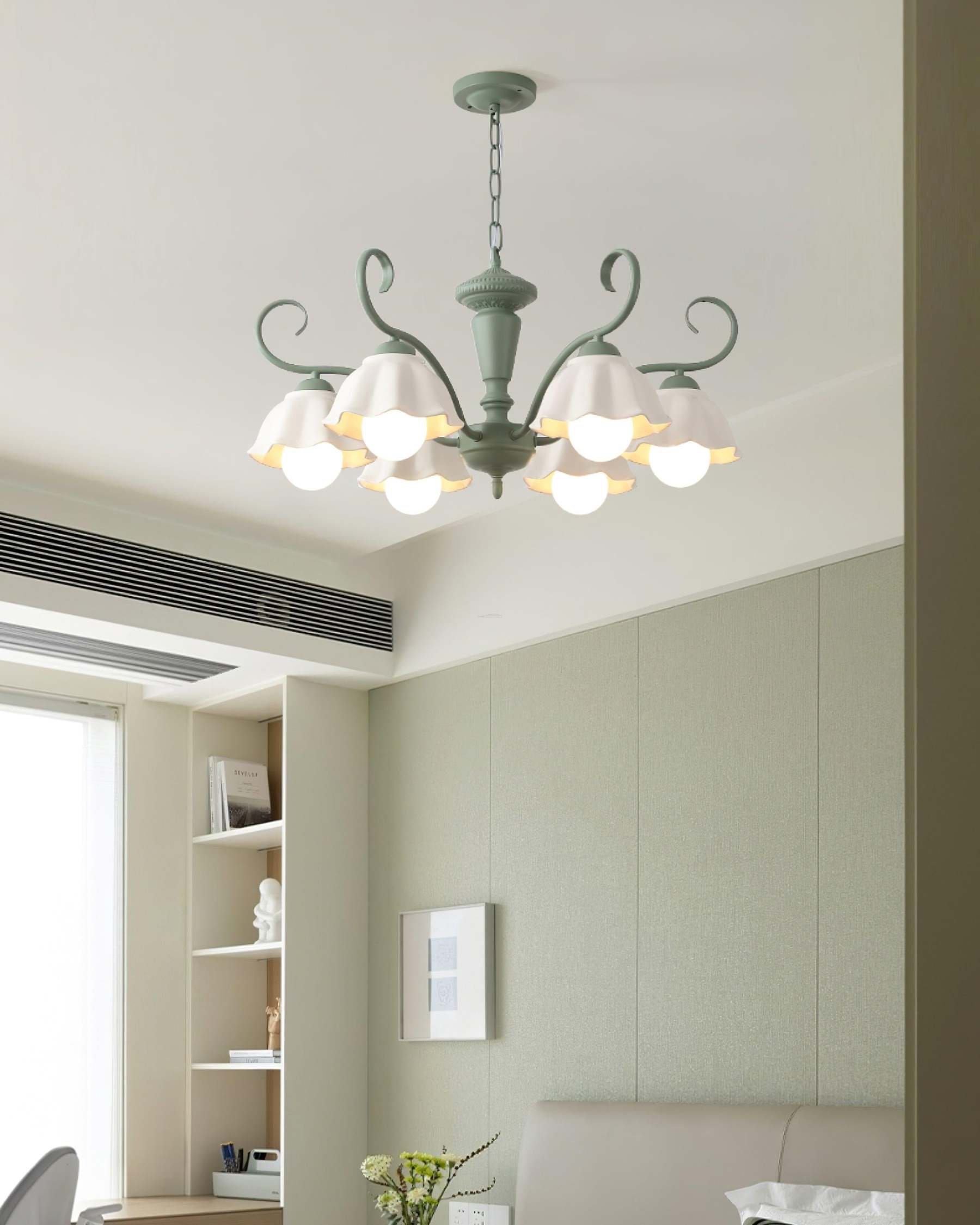 Savoy Flower Chandelier with 3/6/8 heads-Sylvia Space