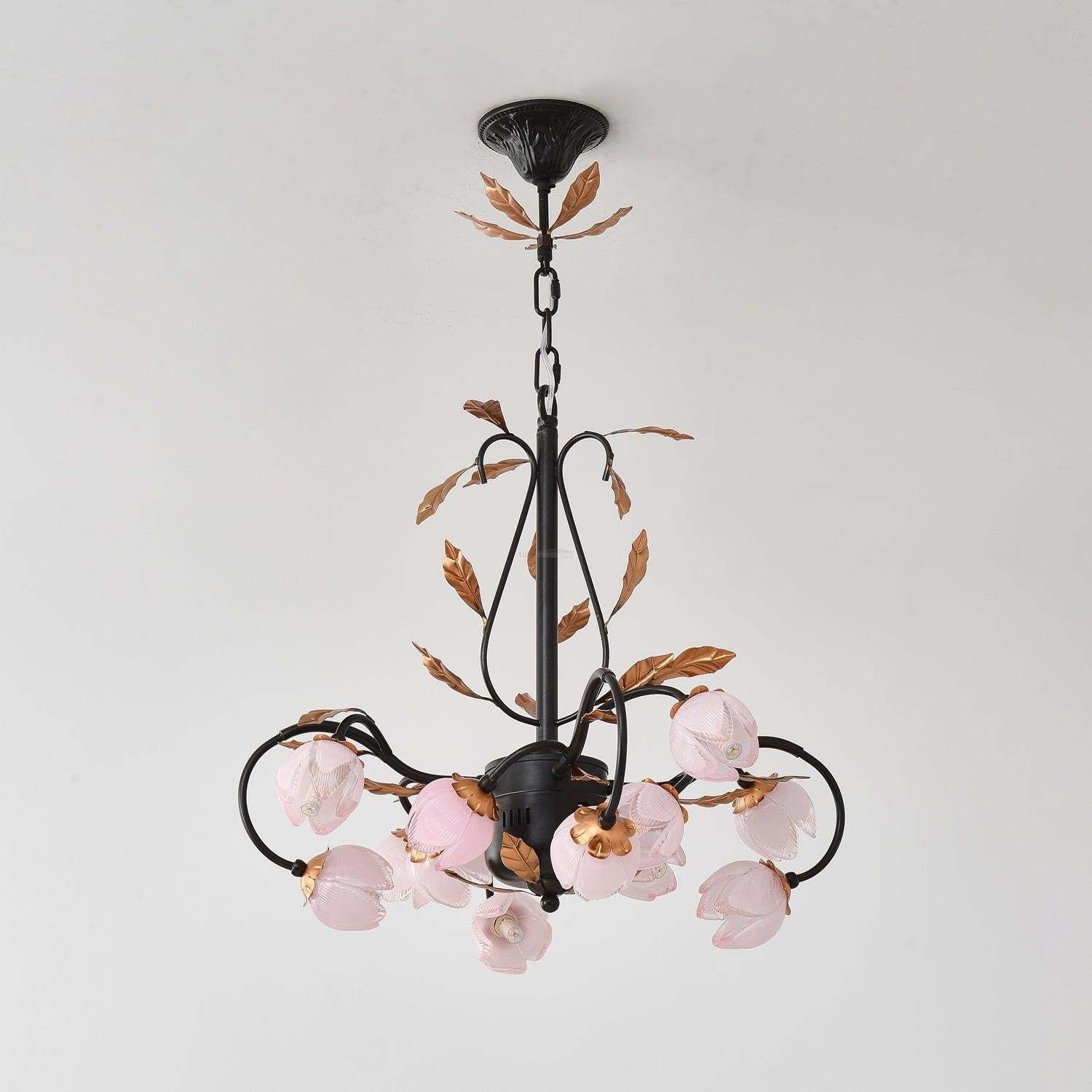 Pink Flower Blossom Chandelier Φ 22.8″-Sylvia Space
