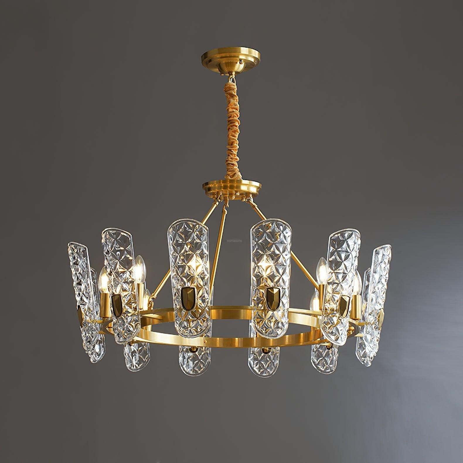 Brass Central Chandelier-Sylvia Space