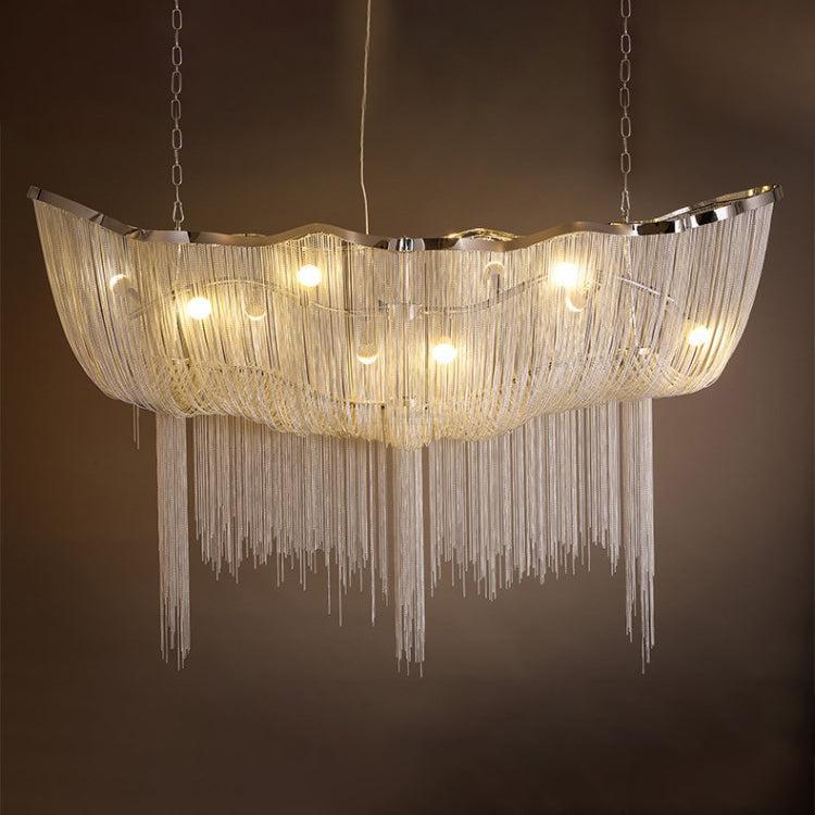 Shimmering Chandelier with Chains-Sylvia Space