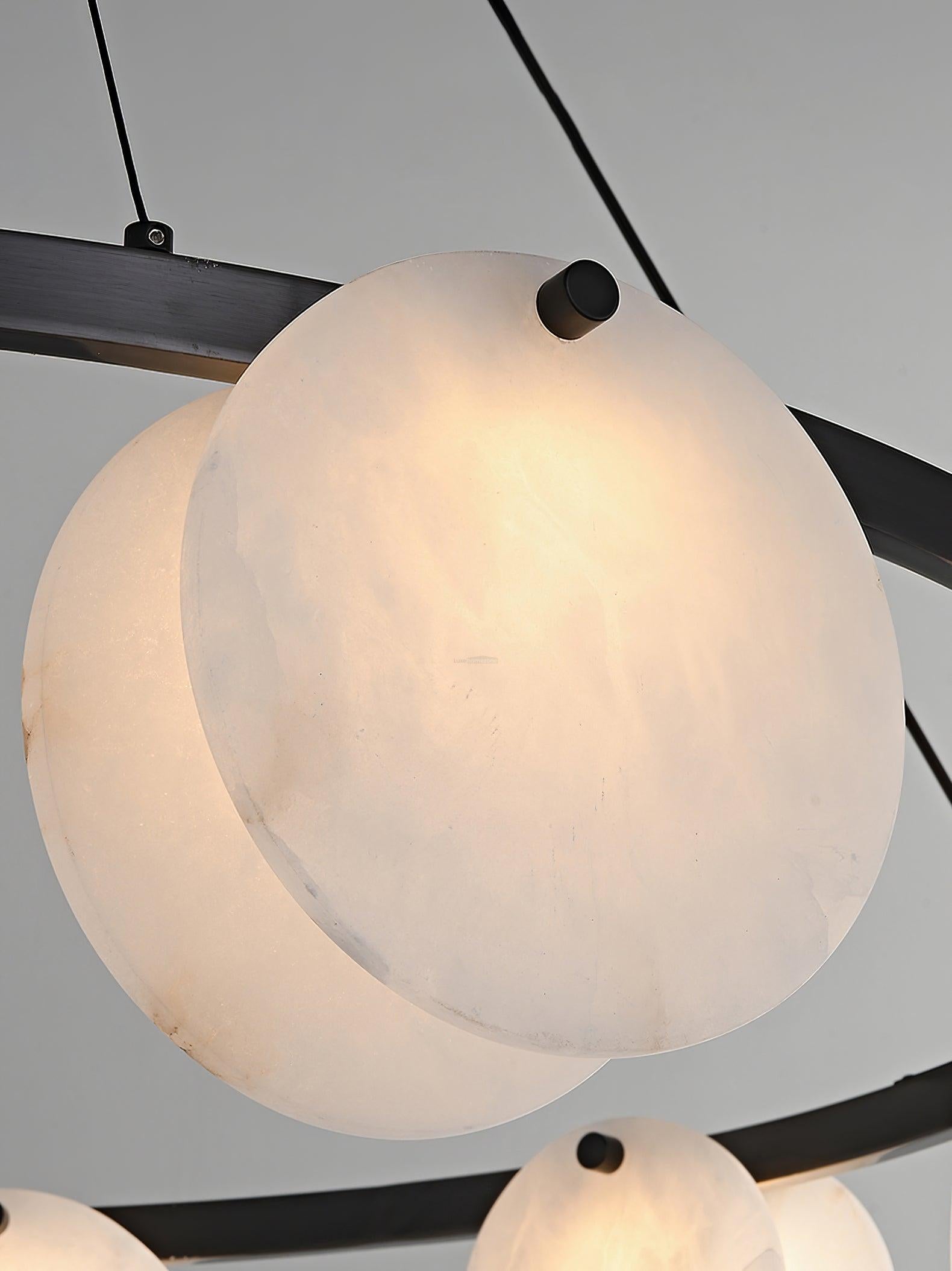Trinidad Alabaster Chandelier with 8/10 heads-Sylvia Space