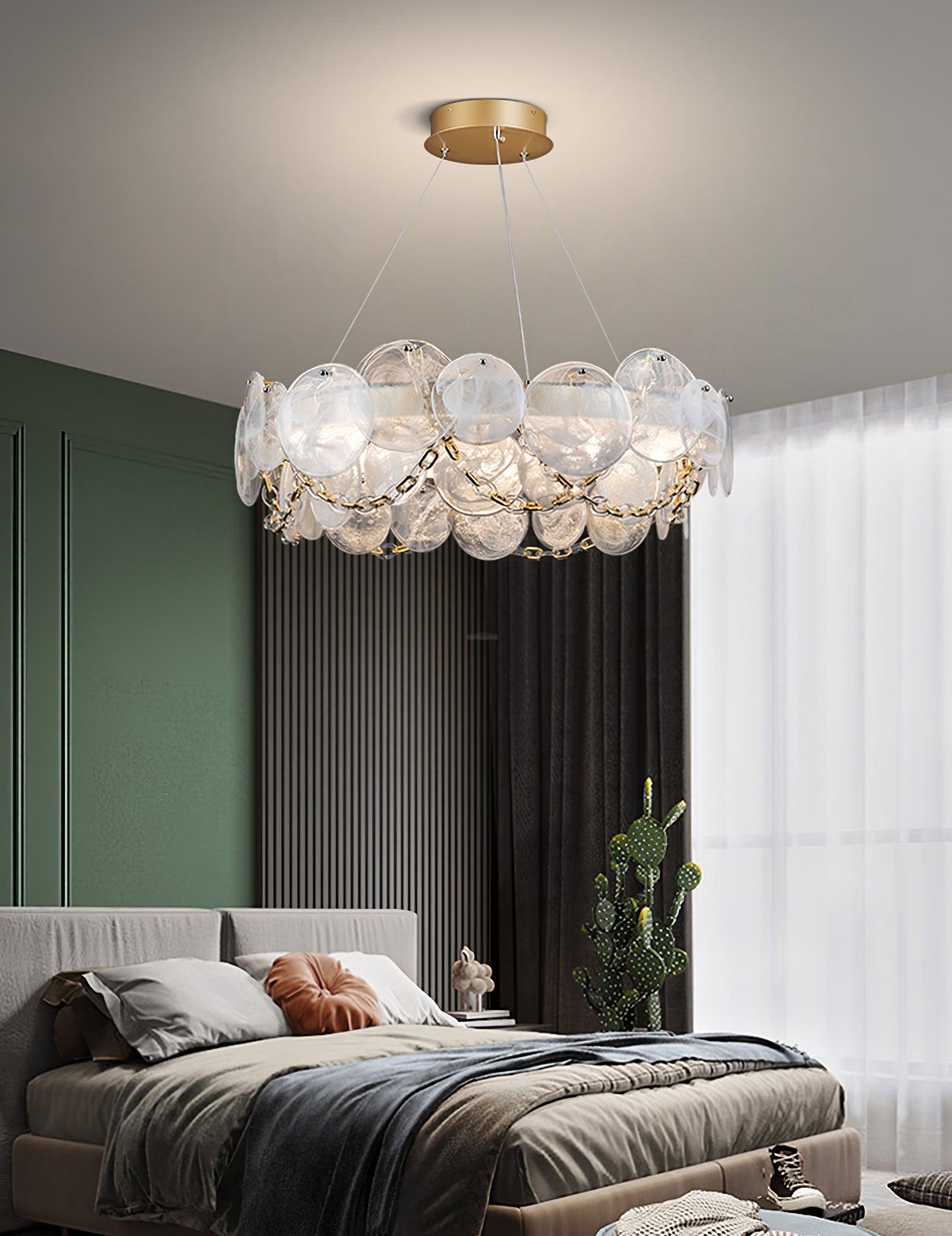 Cassia Chandelier ∅ 26.6″-Sylvia Space