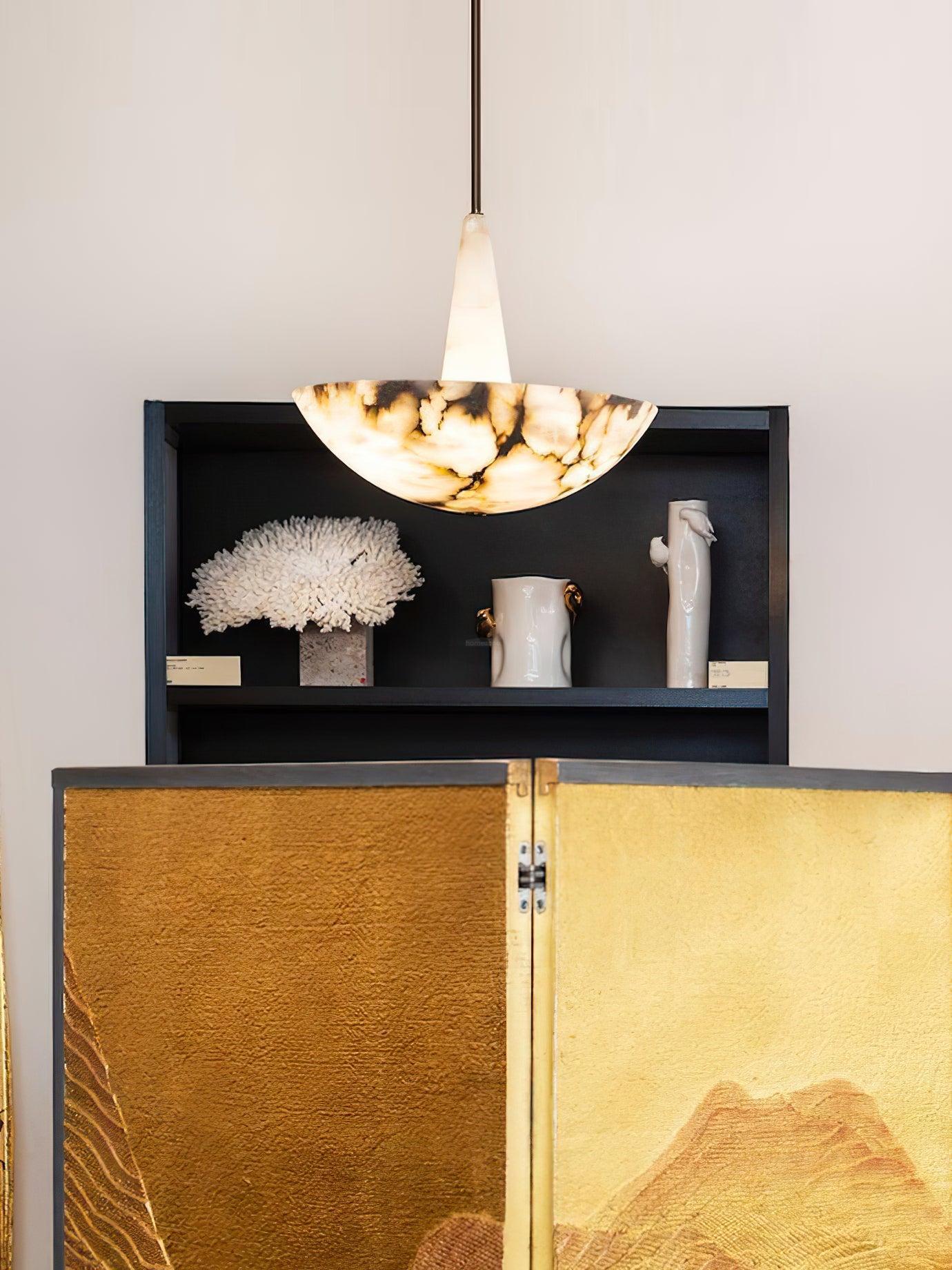 Domus Alabaster Round Chandelier-Sylvia Space