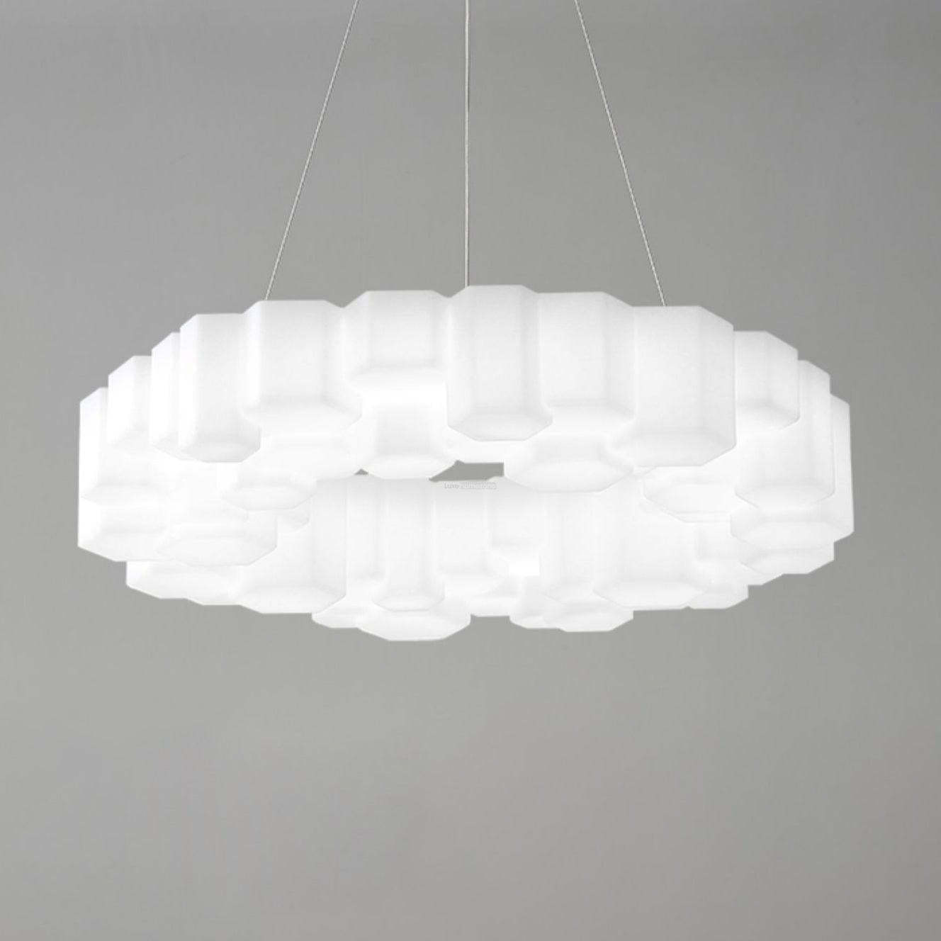 Honeycomb Chandelier ∅ 26.7″-Sylvia Space