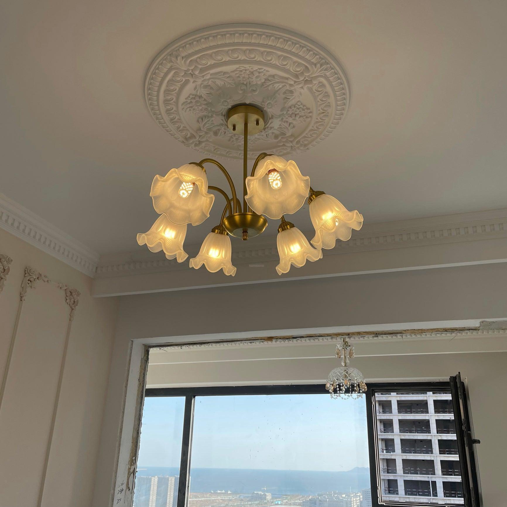 Lily Chandelier ∅ 21.7″ ~31.5''-Sylvia Space