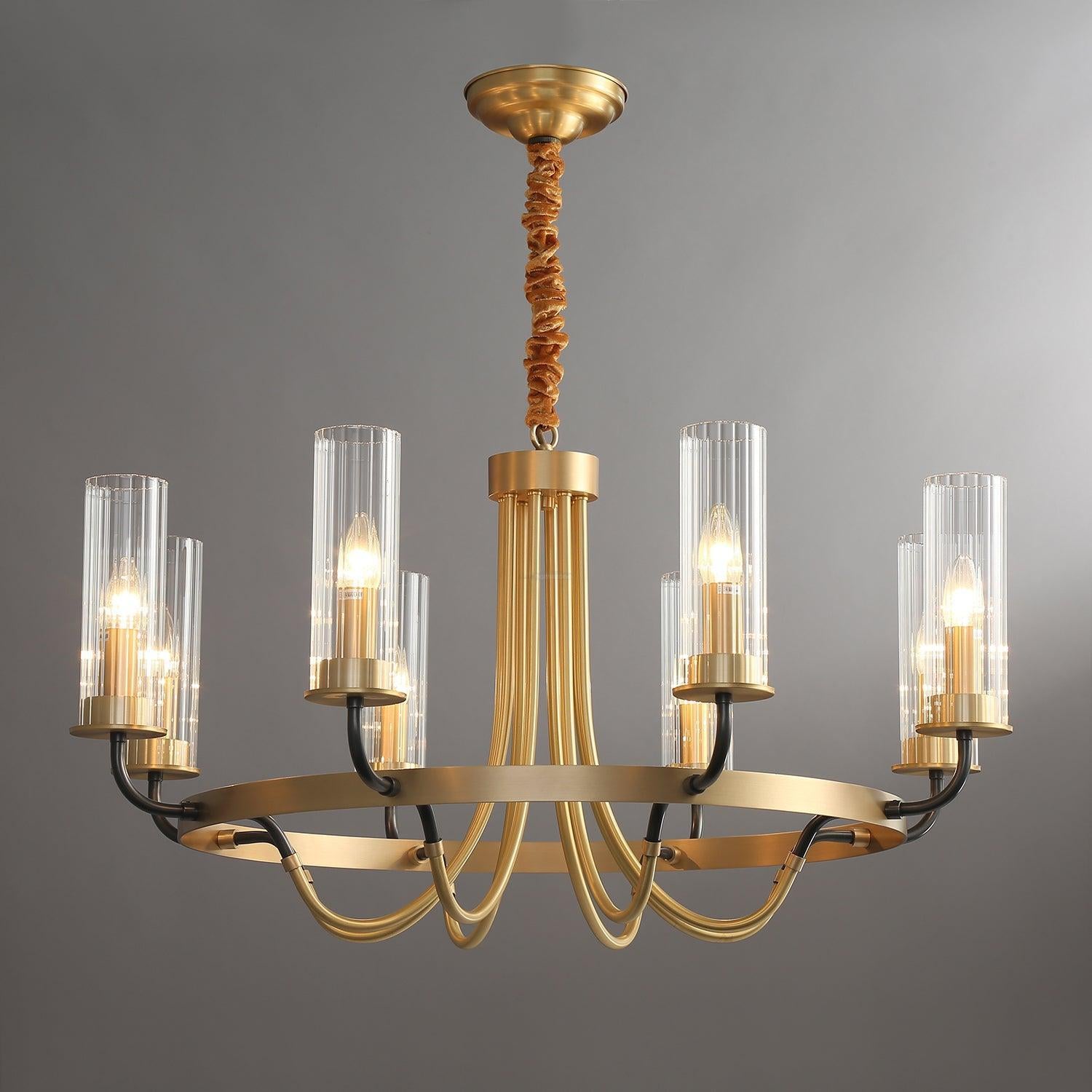 Kearney Chandelier Φ 27.2″-Sylvia Space
