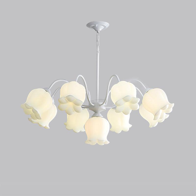 Lilium Cluster Chandelier with 3+1/5+1/6+1/8+1 heads-Sylvia Space