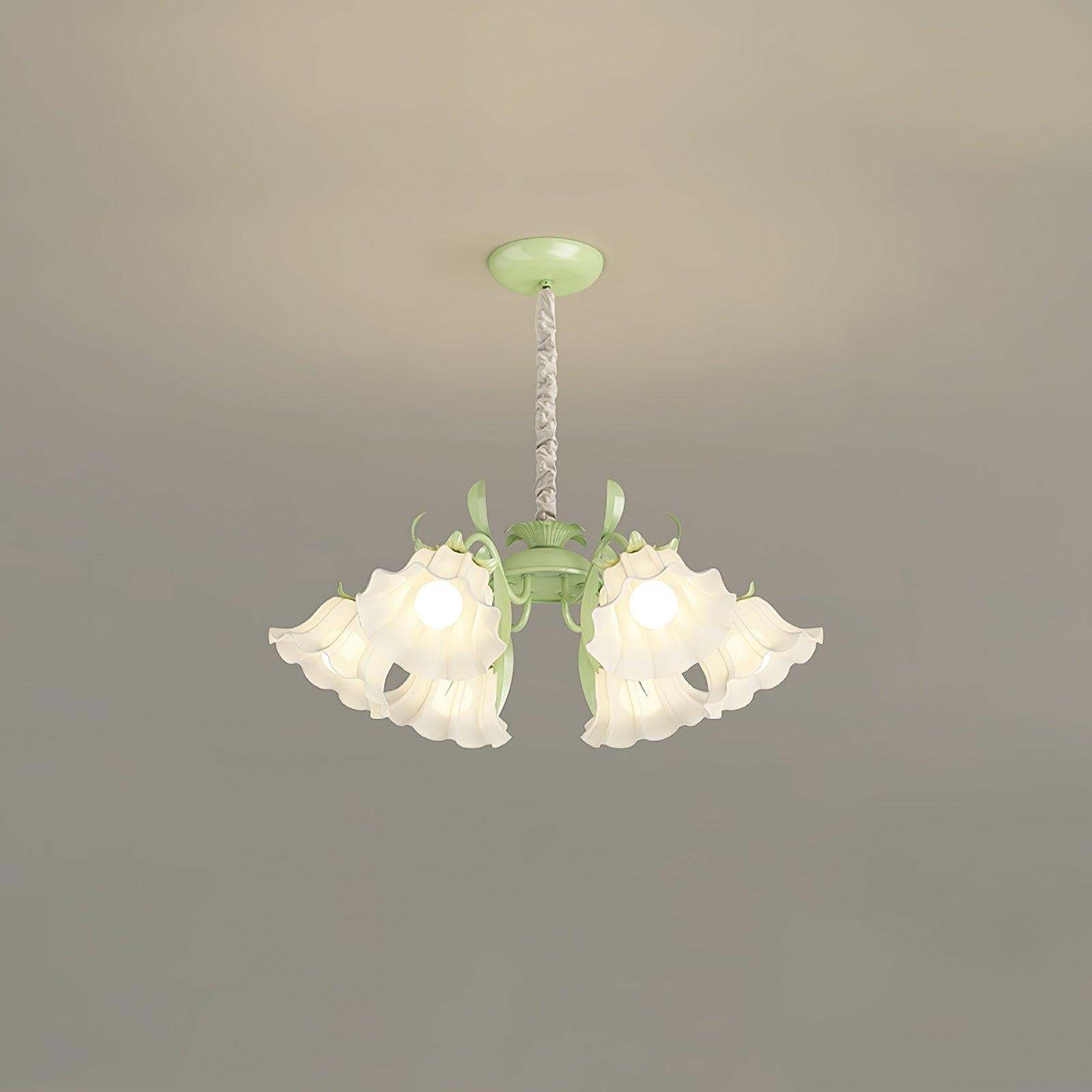 Pastoral Flower Chandelier with 6/9 heads-Sylvia Space