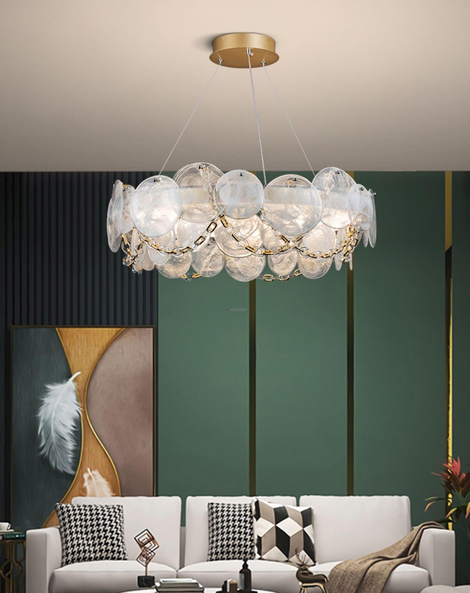 Cassia Chandelier ∅ 26.6″-Sylvia Space