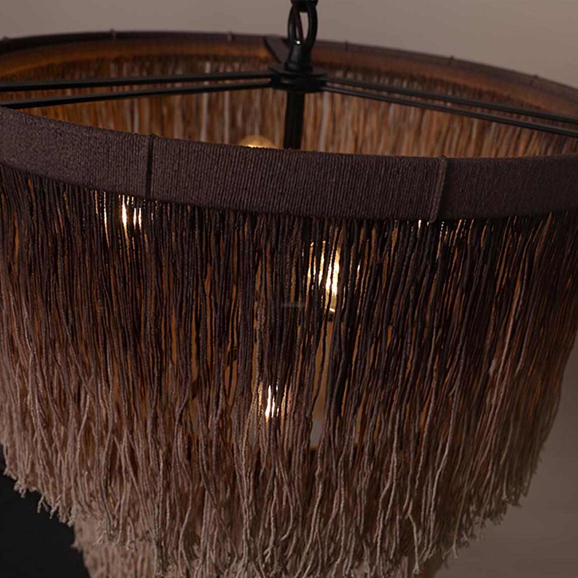 Tassel Chandelier ∅ 17.7″-Sylvia Space