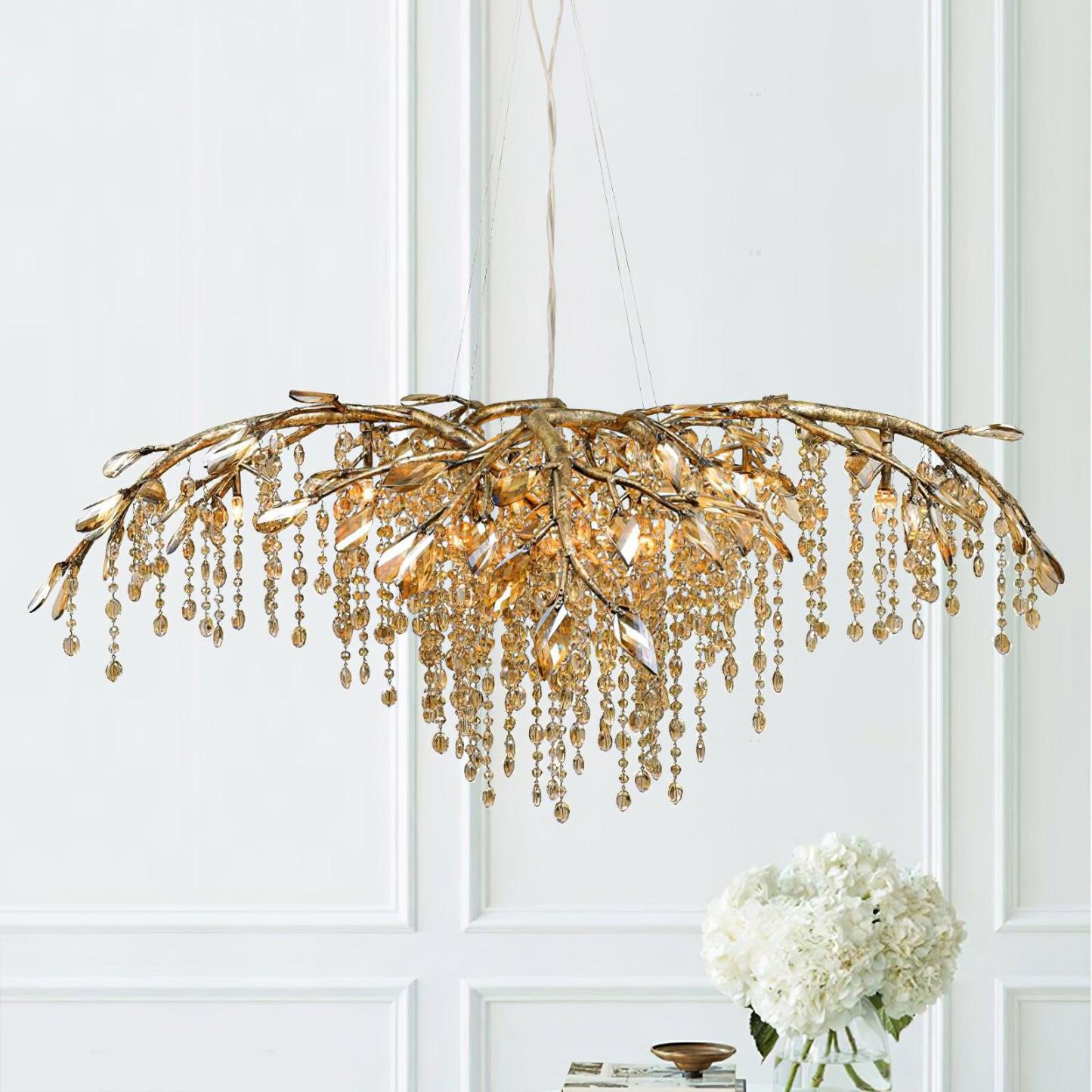 Autumn Twilight Round/Linear Chandelier-Sylvia Space