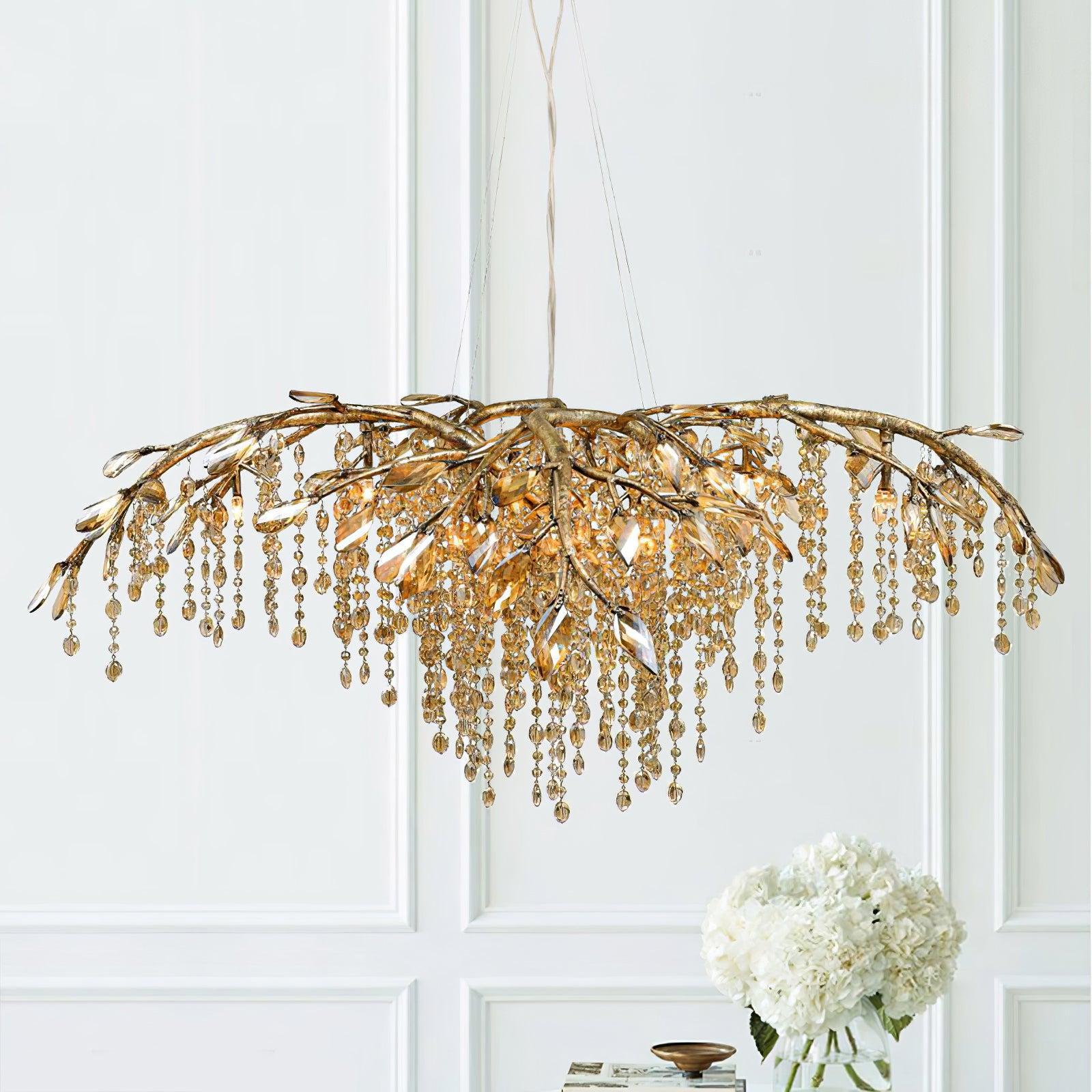 Autumn Twilight Round/Linear Chandelier-Sylvia Space