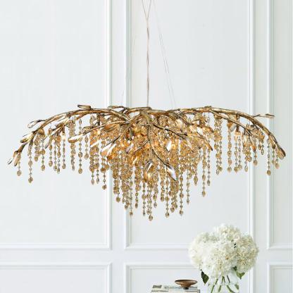 Autumn Twilight Round/Linear Chandelier-Sylvia Space