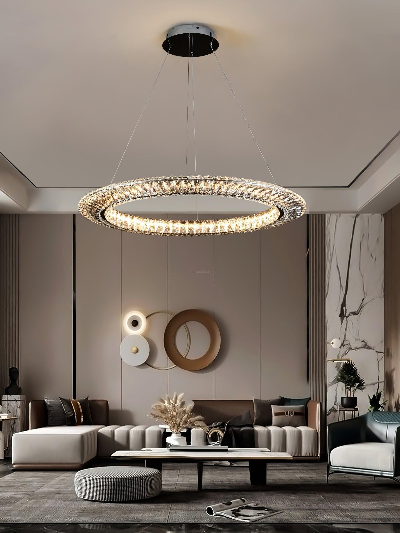 Tanager Geometric Round/Square Chandelier-Sylvia Space