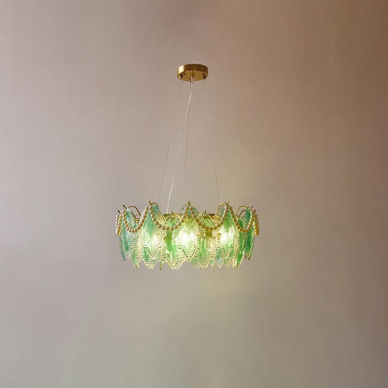 Maple Leaf Type Glass Chandelier-Sylvia Space