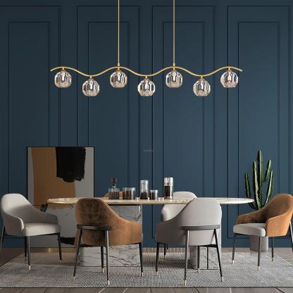 Eara Crystal Chandelier with 3/5/7 heads-Sylvia Space