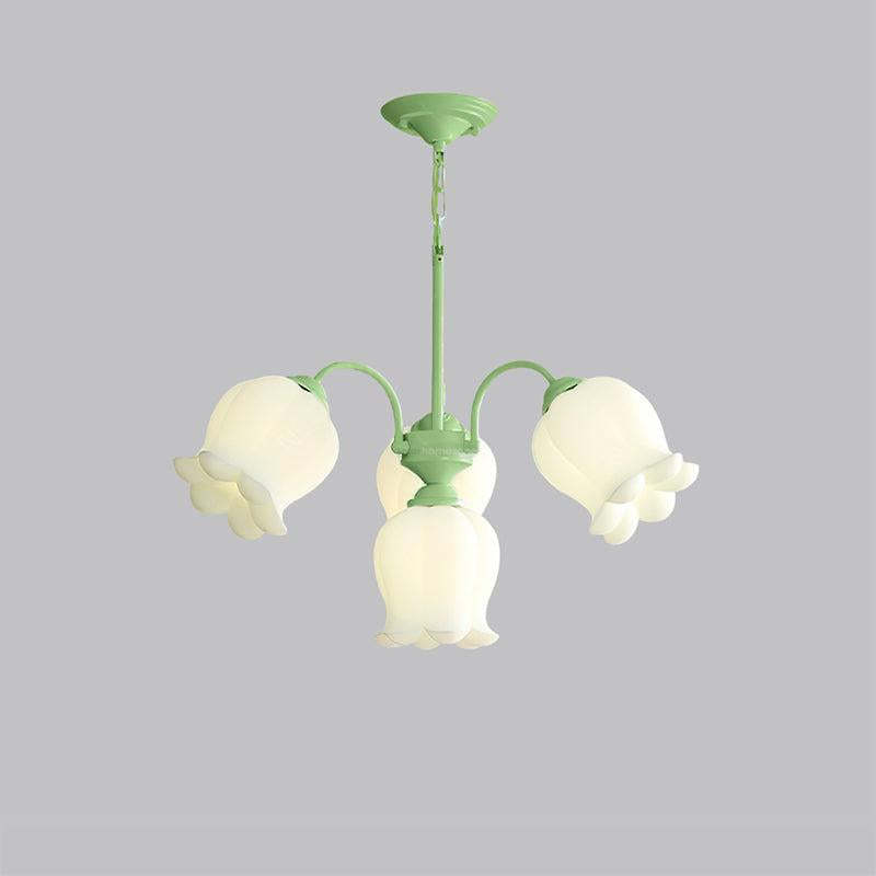 Lilium Cluster Chandelier with 3+1/5+1/6+1/8+1 heads-Sylvia Space