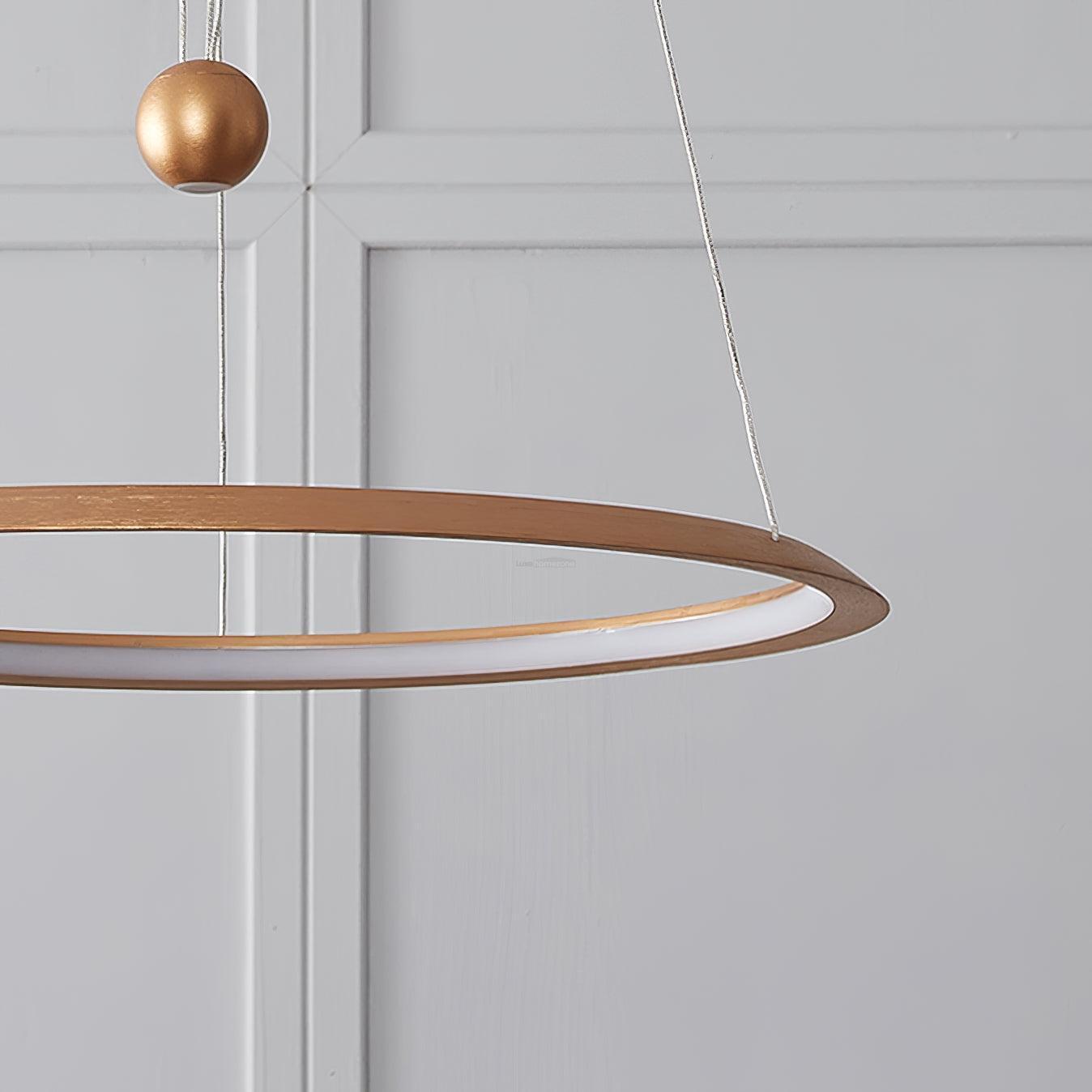 Circular LED Chandelier ∅ 23.6″-Sylvia Space