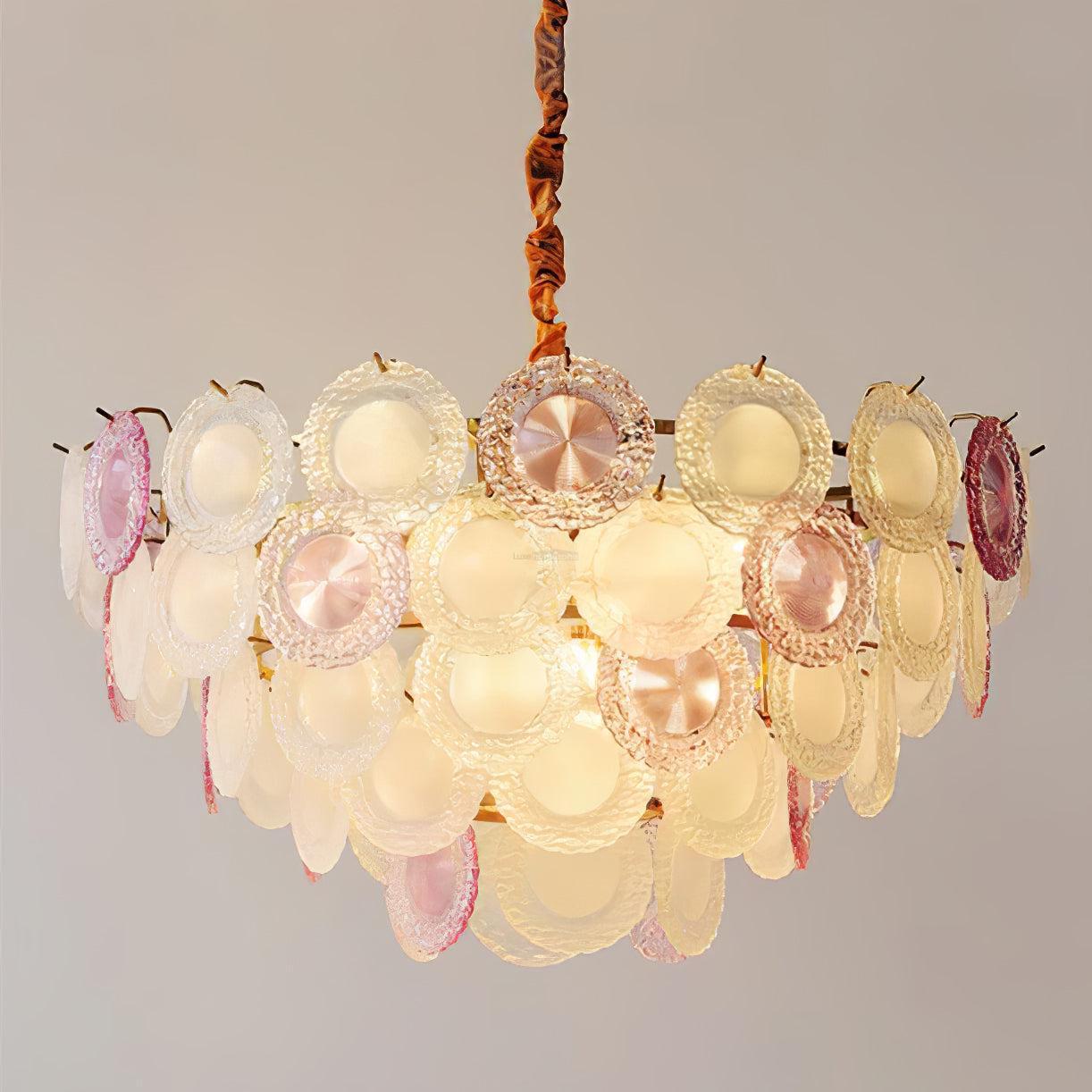 Rainbow Chandelier with Round/Long canopy-Sylvia Space