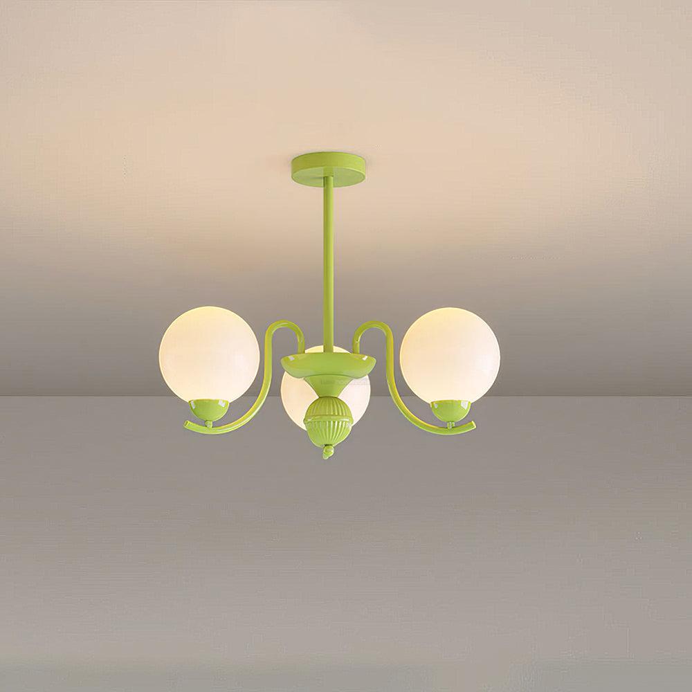 Vanilla Ball Chandelier with 3/5/6/8 heads-Sylvia Space