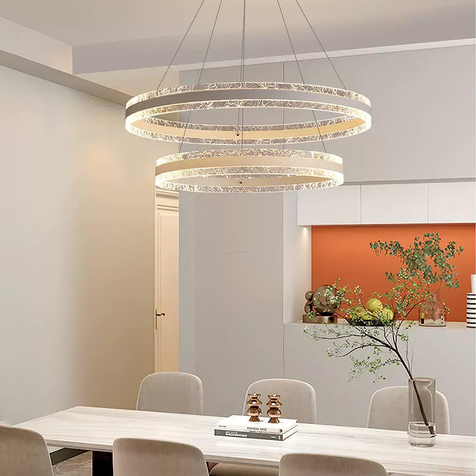 Modern Circle Chandelier-Sylvia Space