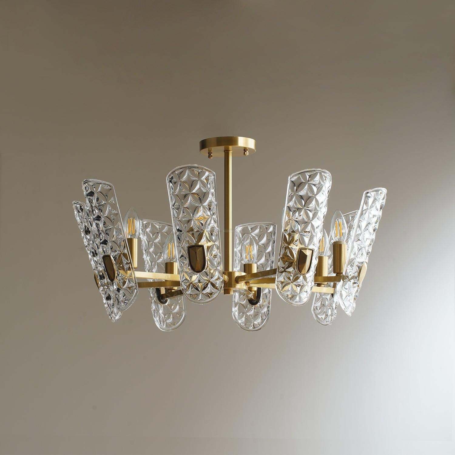 Brass Central Chandelier-Sylvia Space