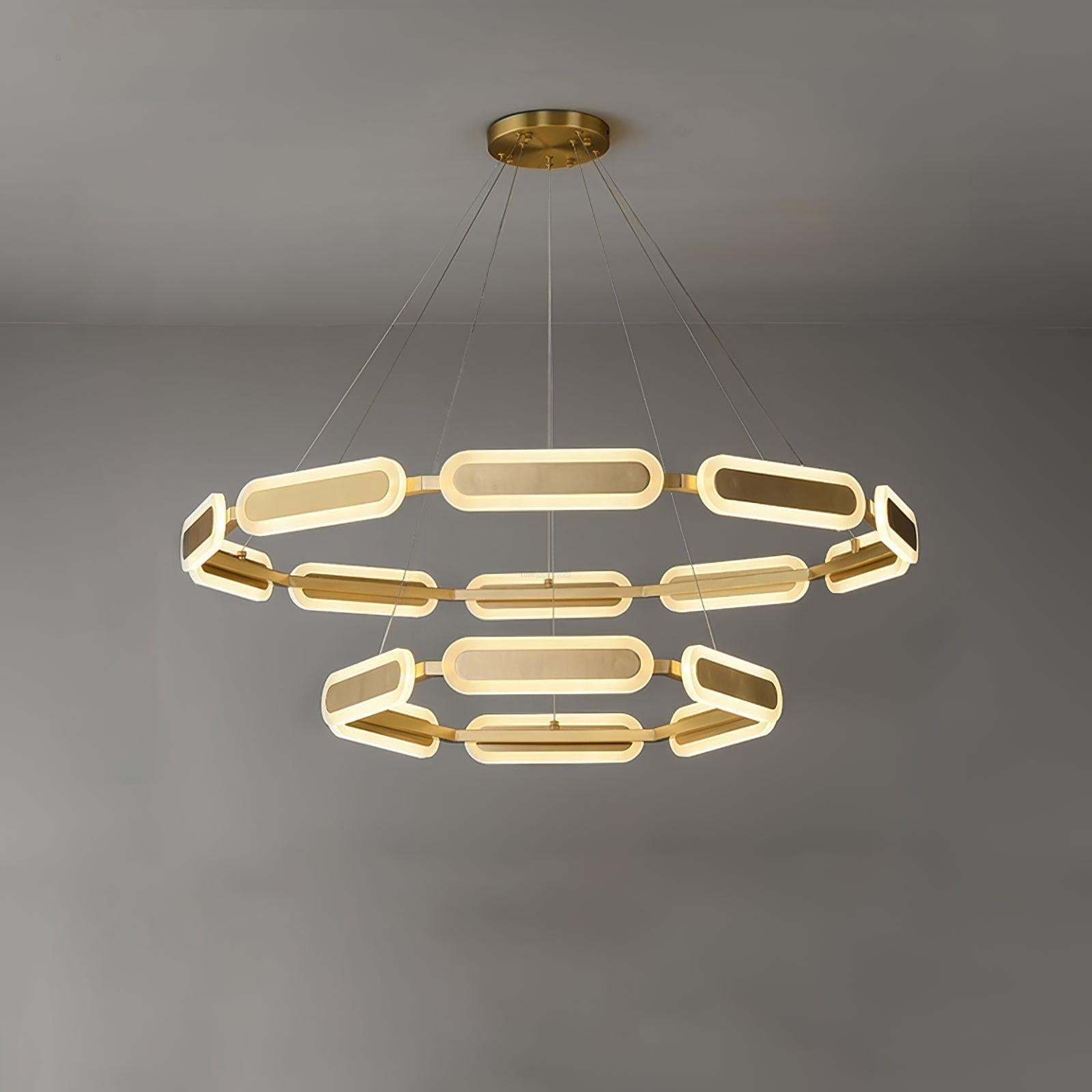 Swirl Chandelier ∅ 27.7″-Sylvia Space