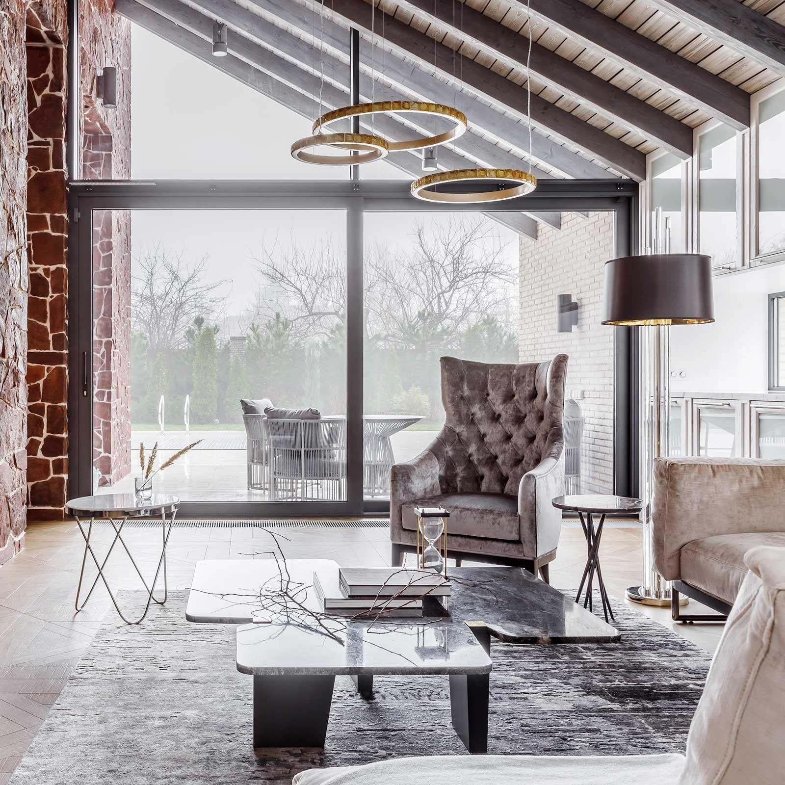 Aura Ring Chandelier ∅ 15.7″-Sylvia Space