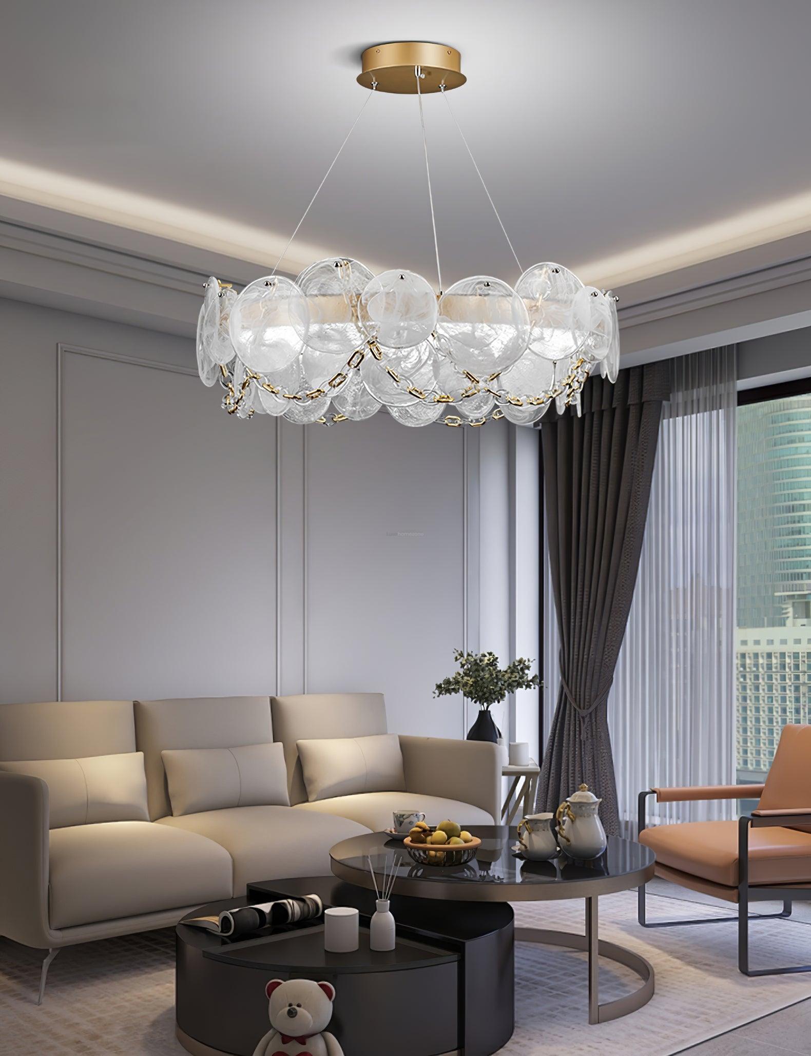 Cassia Chandelier ∅ 26.6″-Sylvia Space