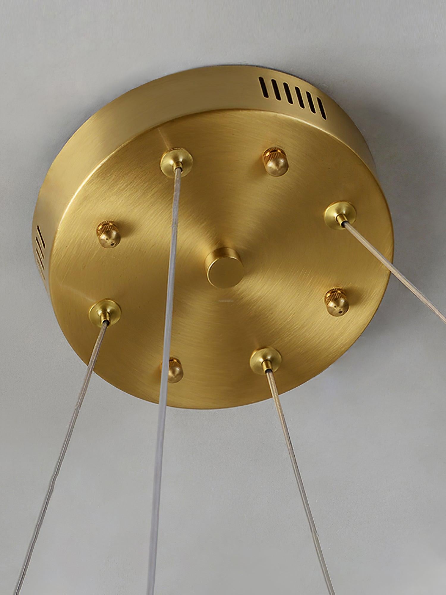 Qatar Alabaster Round Chandelier-Sylvia Space