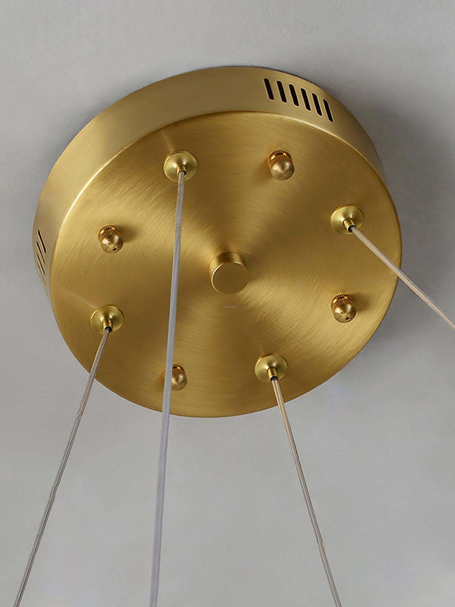 Qatar Alabaster Round Chandelier-Sylvia Space