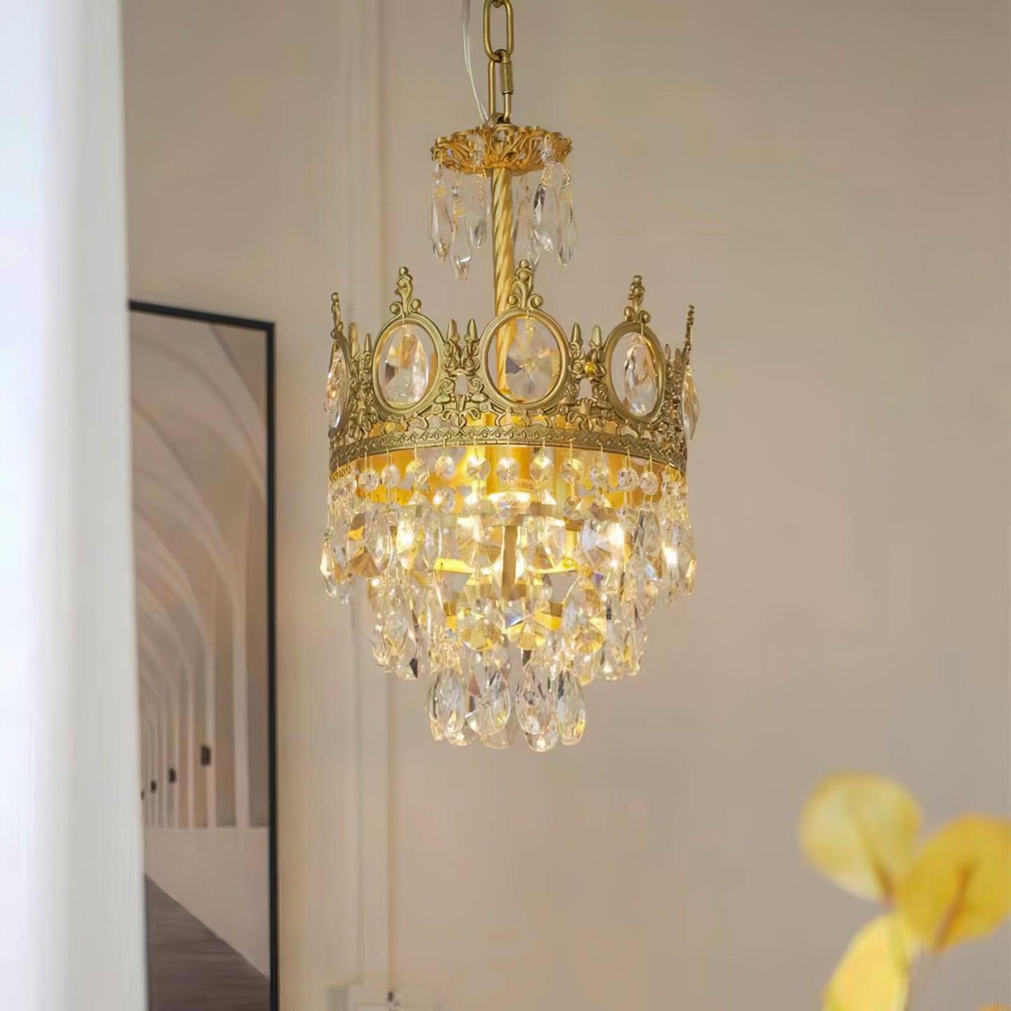Vintage Crystal Chandelier-Sylvia Space