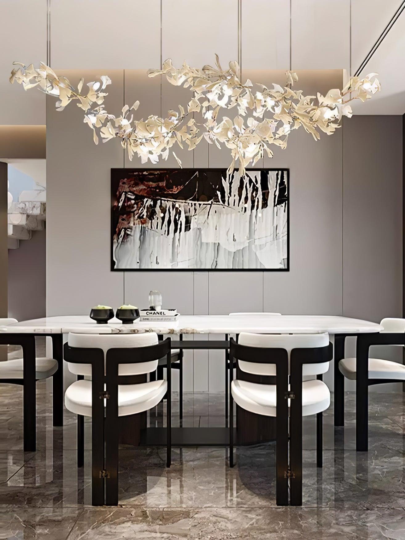 Gingko Chandelier with Double Layer Combination-Sylvia Space