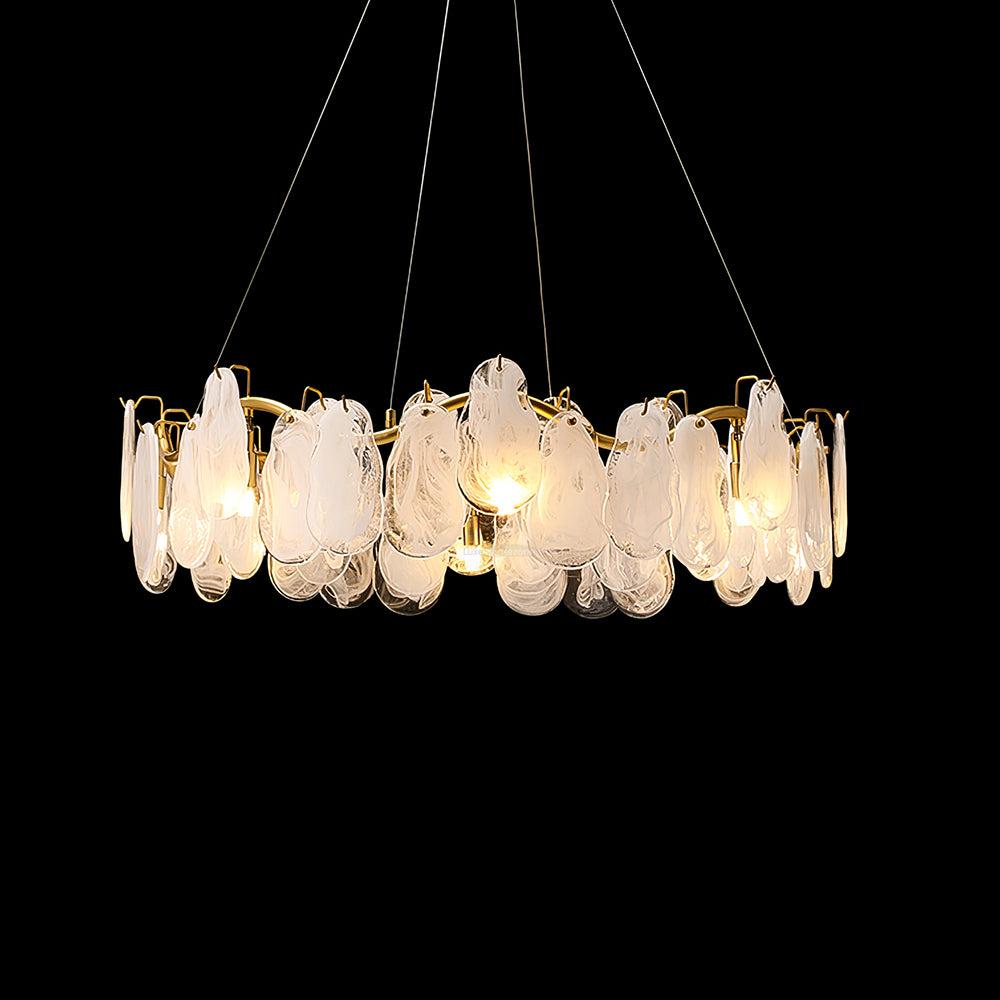 Mahina Cloud Round/Linear Chandelier-Sylvia Space