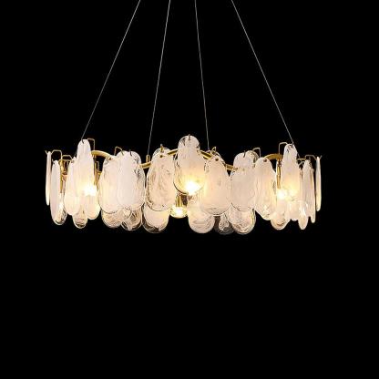 Mahina Cloud Round/Linear Chandelier-Sylvia Space