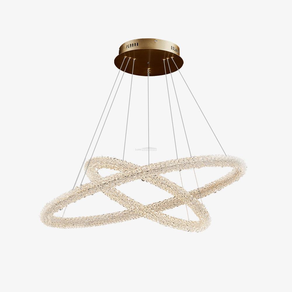 Crystal Ring Chandeliers-Sylvia Space