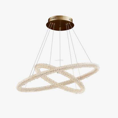 Crystal Ring Chandeliers-Sylvia Space