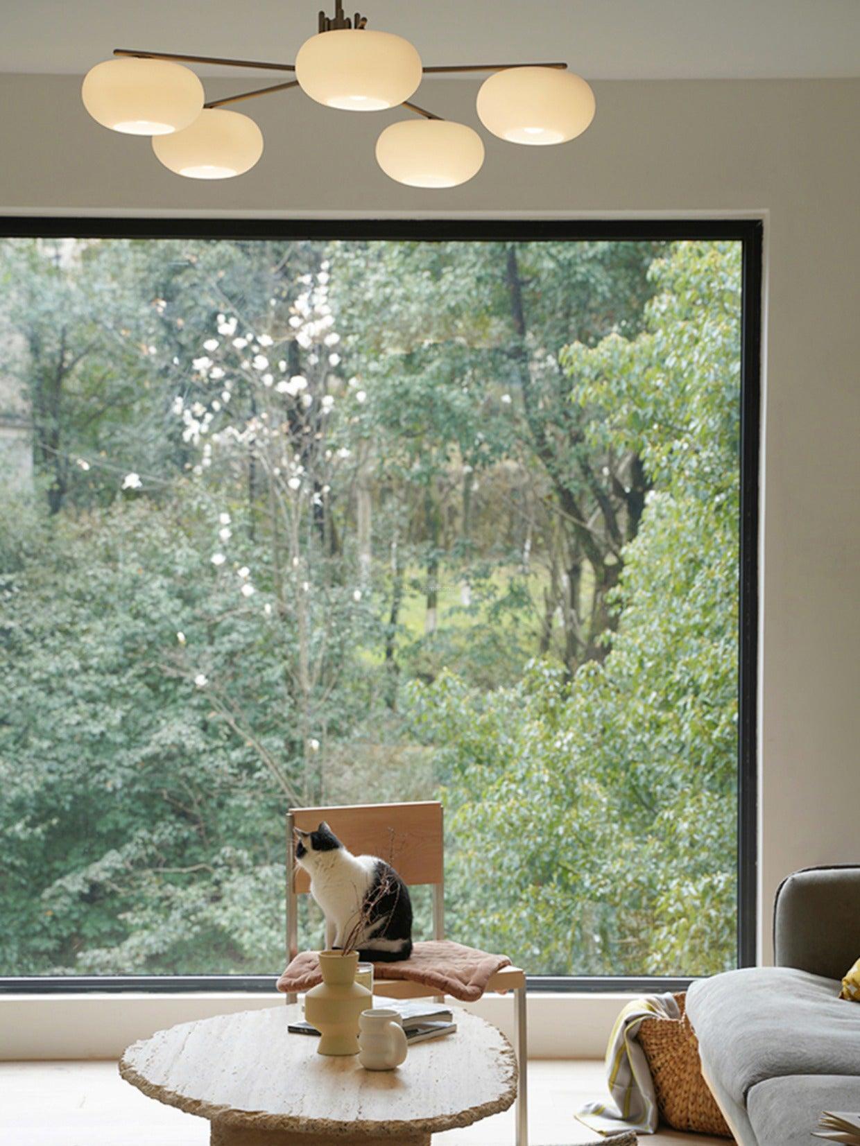 Barndon Round Chandelier-Sylvia Space