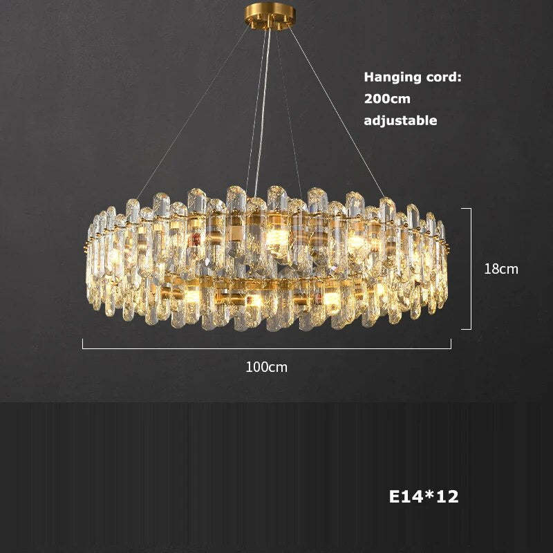 Marini Crystal Chandelier-Sylvia Space