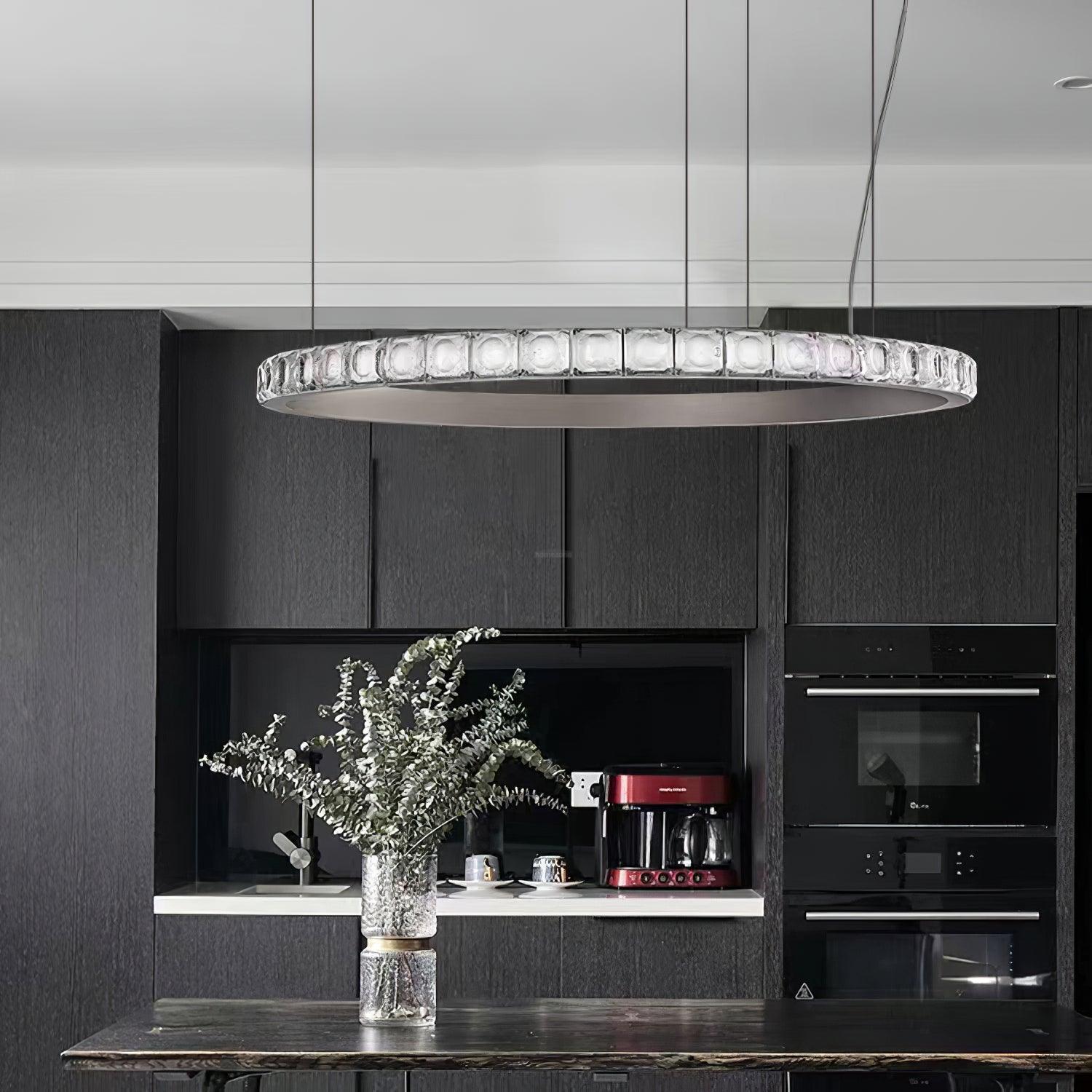 Aura Ring Chandelier ∅ 15.7″-Sylvia Space