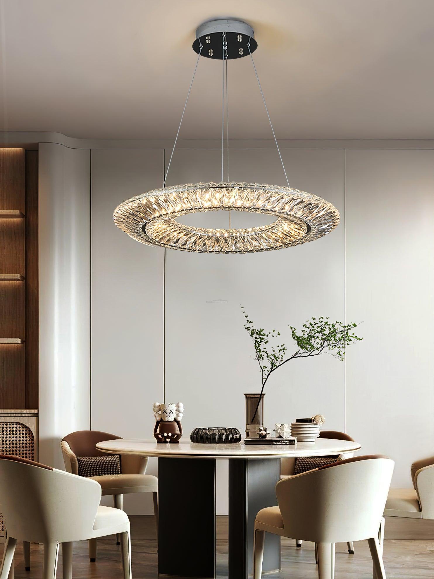 Tanager Geometric Round/Square Chandelier-Sylvia Space