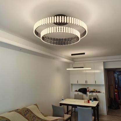 Hanging LED Chandelier ∅ 15.7″-Sylvia Space