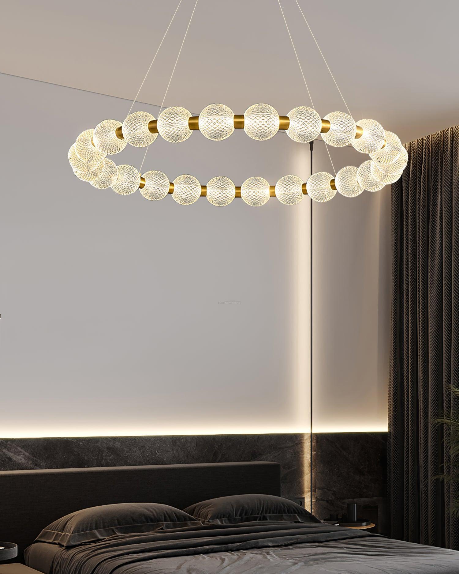 Pearl Ring Chandelier-Sylvia Space