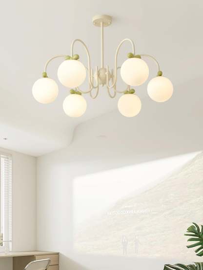 Cream Cherry Chandelier with 4/5/6/8 heads-Sylvia Space