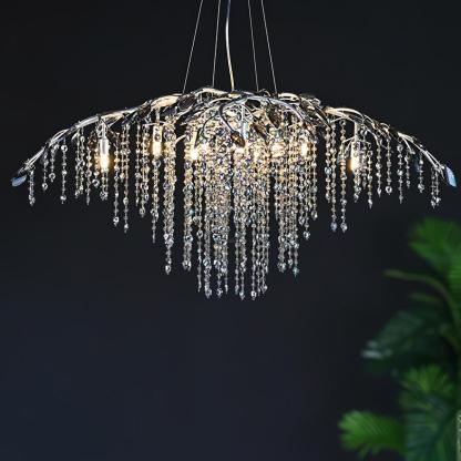 Autumn Twilight Round/Linear Chandelier-Sylvia Space
